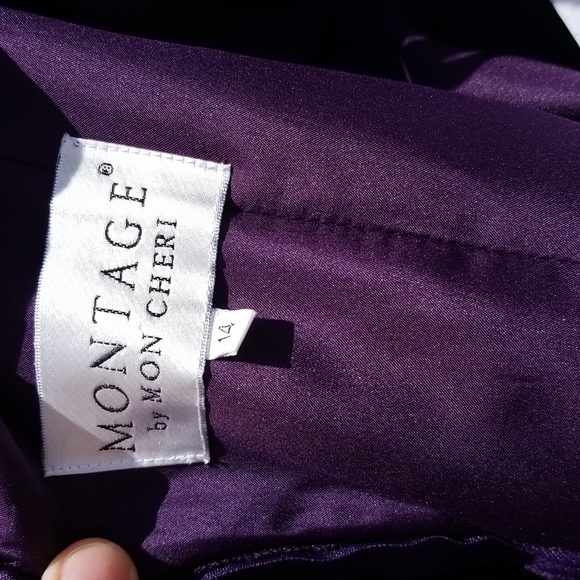 purple fancy gown full length - Picture 5 of 6